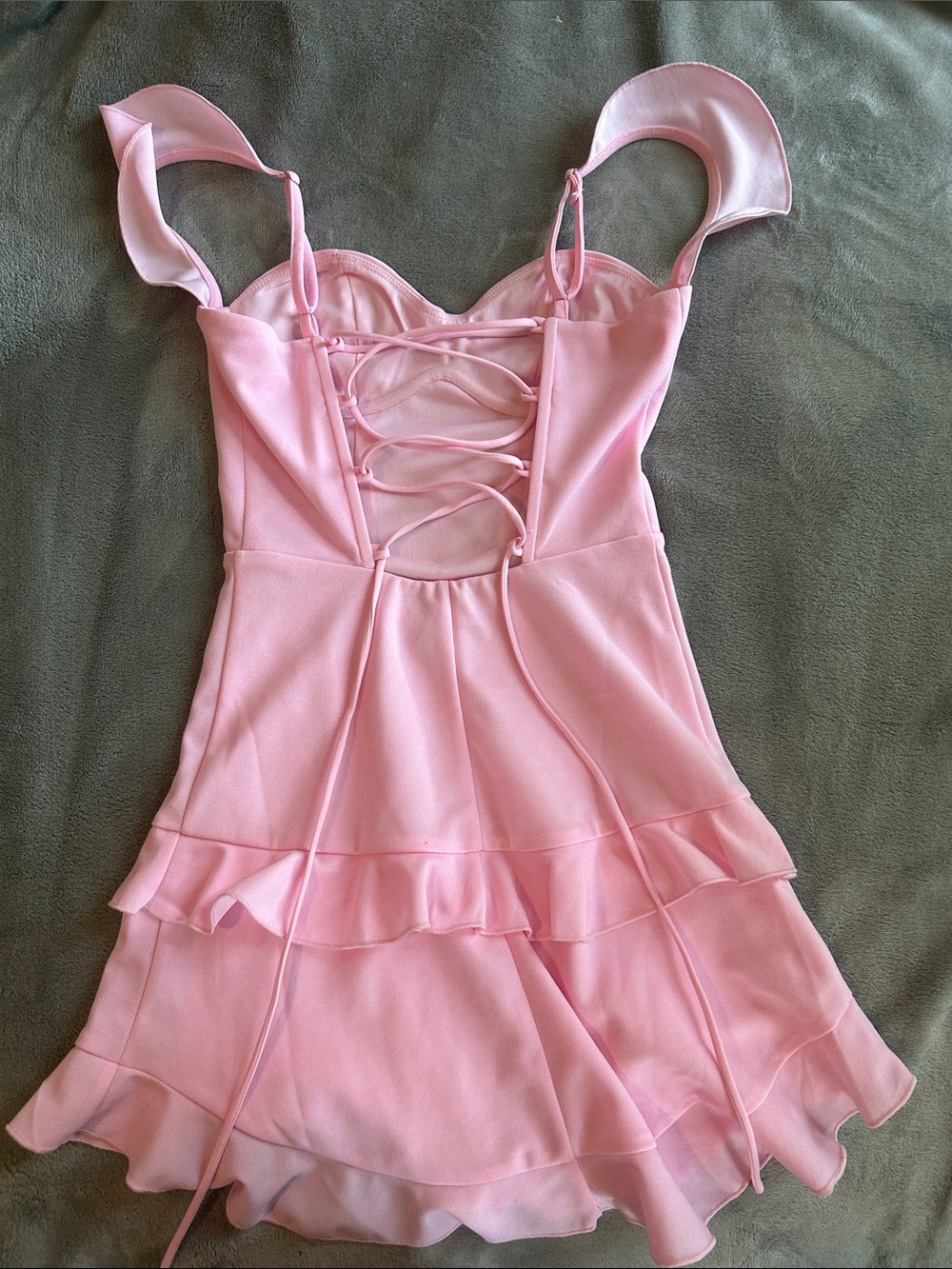 Lucy in the sky ruffle bodycon dress - Picture 2 of 4